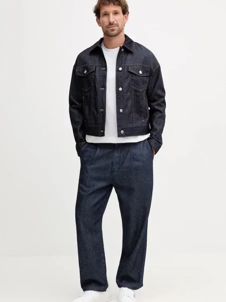 MAX&Co. kurtka jeansowa przejściowa oversize granatowy