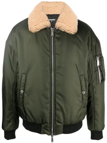 Geacă bomber Dsquared2 din piele de oaie