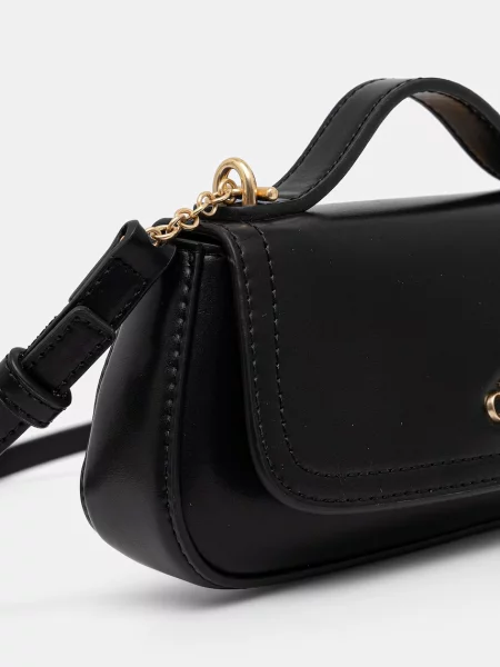 Calvin Klein geantă crossbody pentru femei cu imitație de piele negru