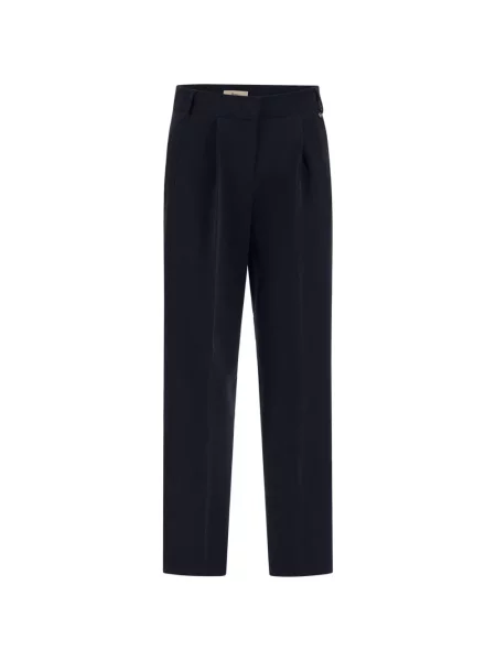 Pantaloni Herno din crep albastru