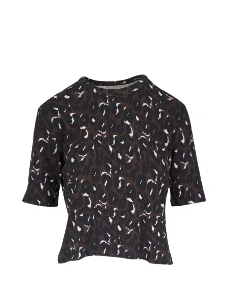 Top Majestic Filatures cu imagine cu model leopard negru