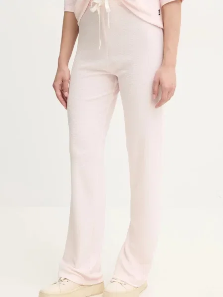 Homewear hlače BOSS bez uzorka ružičasta
