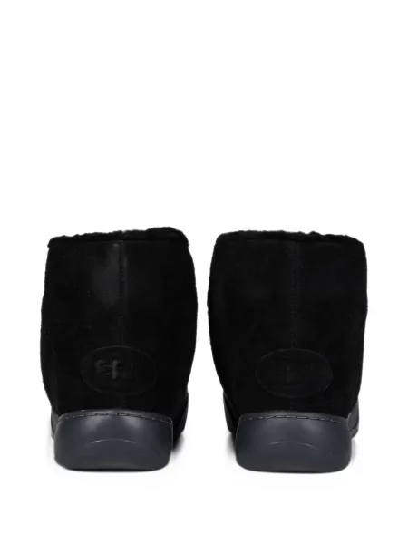 Botine Erl din piele de căprioară negru