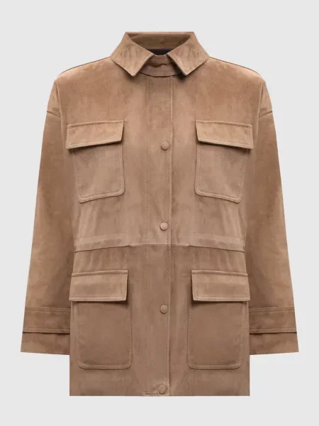 Замшева куртка Babe Pay Pls коричнева