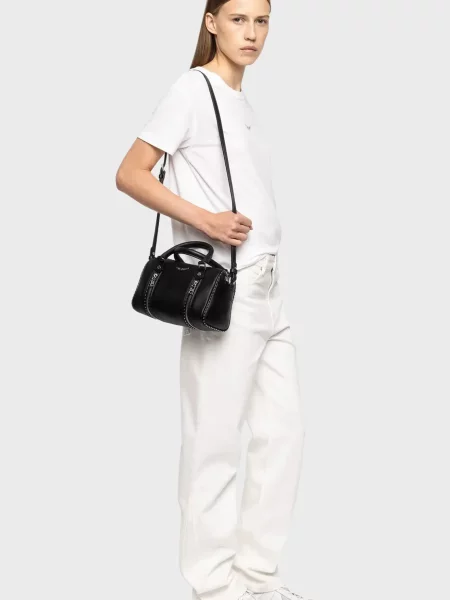 Шкіряна сумка Zadig&voltaire чорна