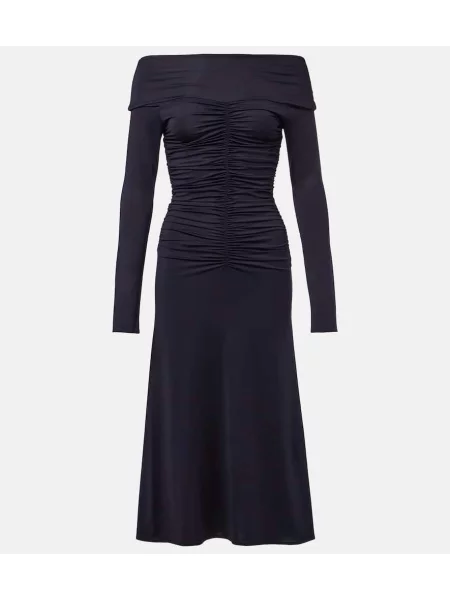 Rochie maxi Altuzarra din jerseu de costum albastru