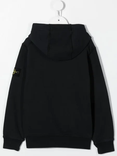 Bluza z kapturem dziecięca Stone Island niebieska