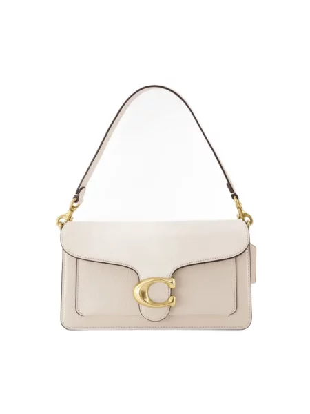 Coach torebka skórzana Tabby 26 beżowy biała