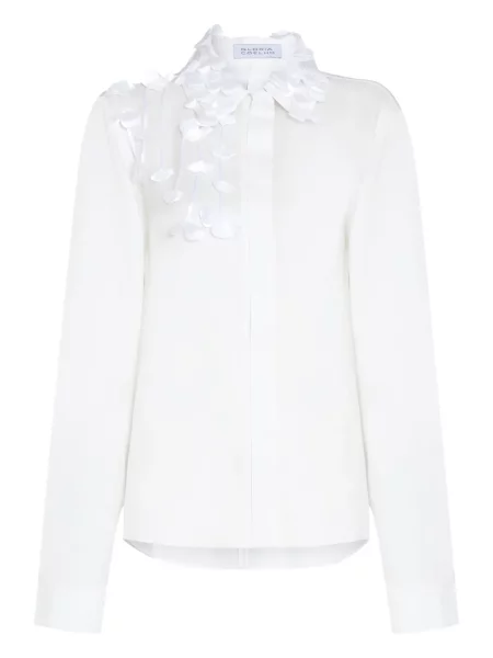 Cămașă Gloria Coelho cu model floral alb