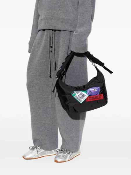 Matlasat geantă Dsquared2 negru