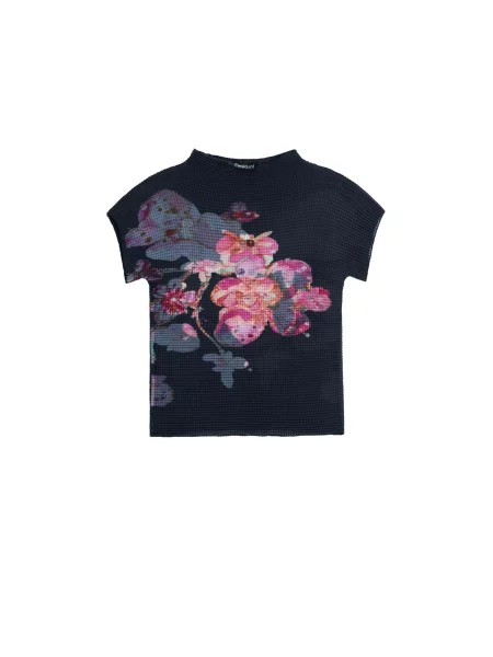 Desigual Bluză roz / roz negru