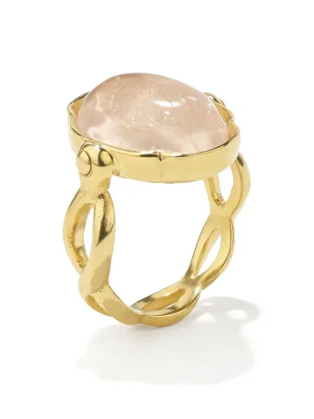 Inel Goossens de cristal auriu
