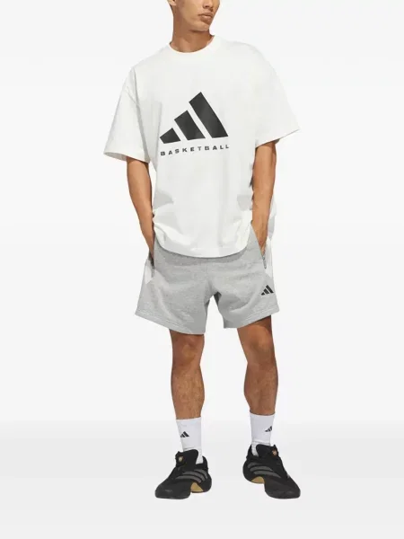Tricou Adidas alergare cu șireturi din dantelă negru