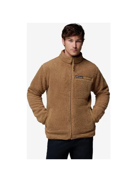 Polar Columbia Rugged Ridge High Pile Full Zip S brązowy
