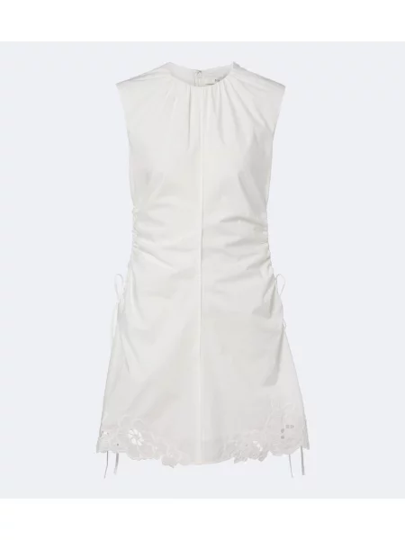 Rochie Sir cu volane alb