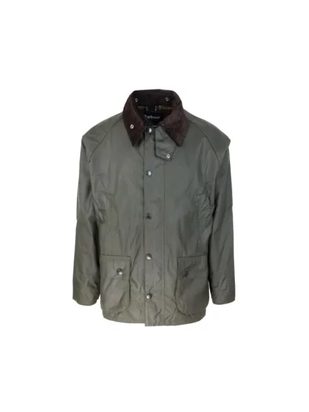 Lniana lekka kurtka Barbour zielona