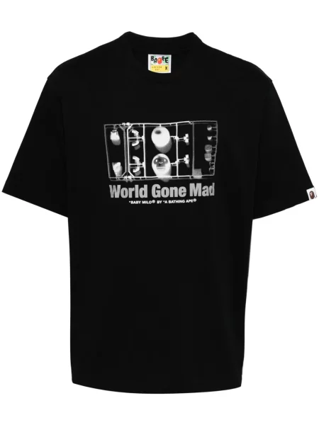 Tricou A Bathing Ape® cu imagine negru