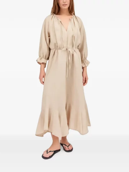 Rochie maxi Skall Studio cu volane cu legături