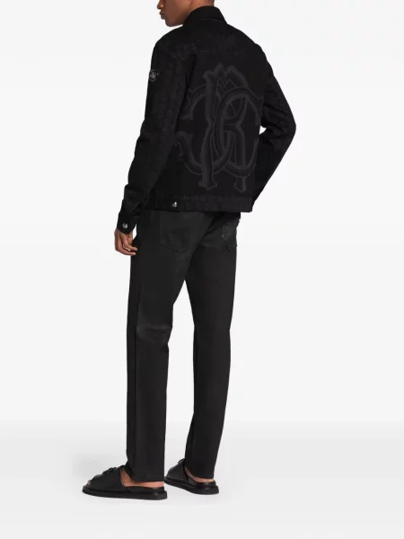 Blugi drepți Roberto Cavalli negru