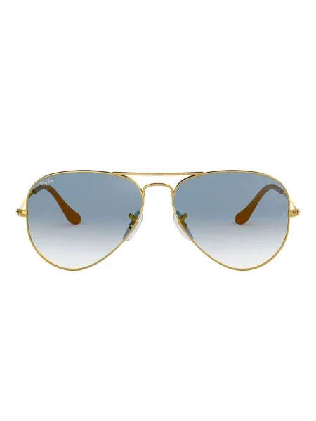 Okulary przeciwsłoneczne Ray-Ban Aviator Classic arista gold/light blue żółte