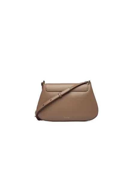Calvin Klein Táska Hardware Flap Meidum Crossbody bézs