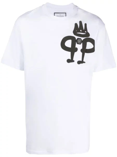 Tricou Philipp Plein alb
