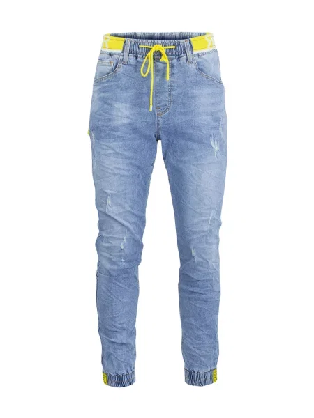 Pantaloni de trening Pri cu legături albastru