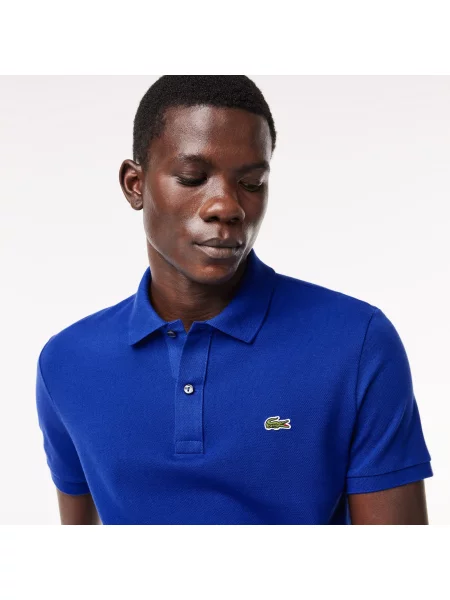Поло Lacoste синее