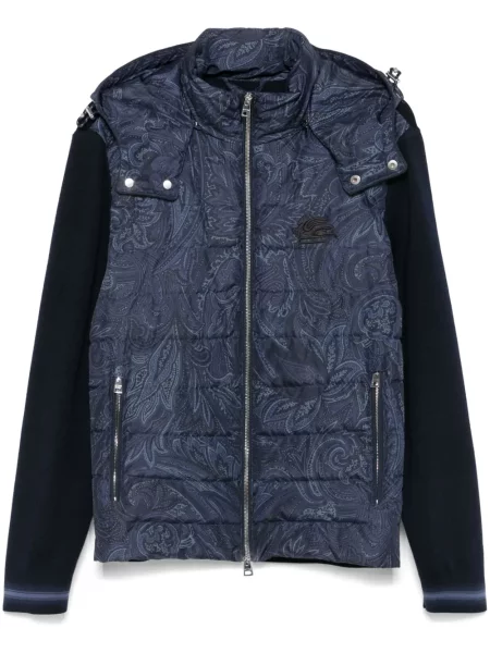Яке Etro с принт с пейсли десен синьо