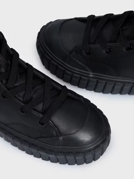 Шкіряні черевики Diesel чорні