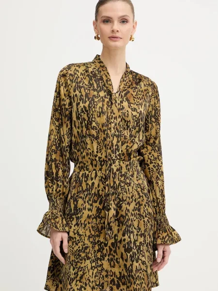 Morgan rochie mini evazați REOLY.F verde