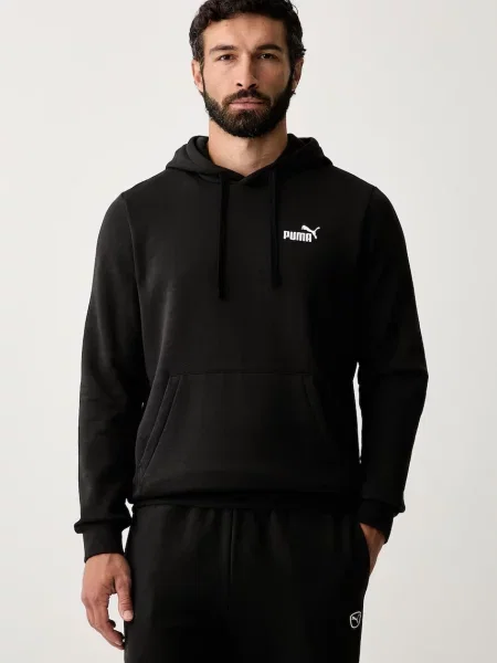 Puma hanorac cu glugă pentru bărbați cu Essentials negru