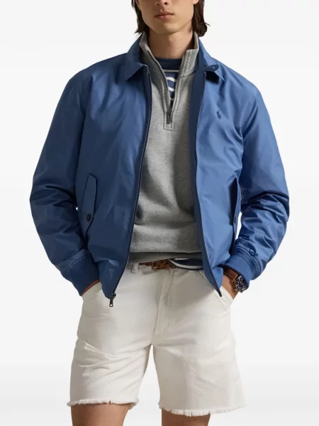 Matlasat tricou polo Polo Ralph Lauren cu decolteu rotund cu autograf roșu