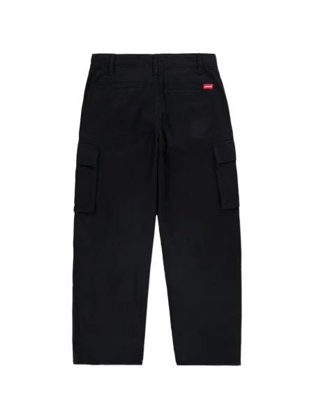 Spodnie cargo dziecięce Levi's czarne