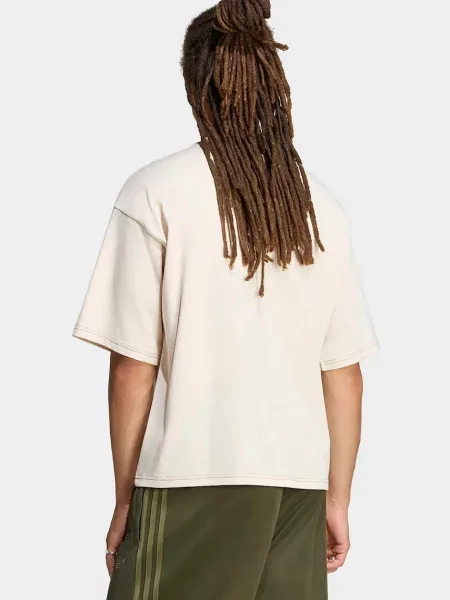 Adidas Originals kratka majica Contrast Oversized bež