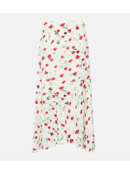 Fustă midi Marni cu imagine până la genunchi