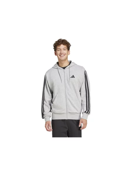 ADIDAS SPORTSWEAR Sportovní mikina Essentials French Terry světle / černá šedá