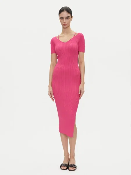 HUGO Rochie tricotată Shaty roz