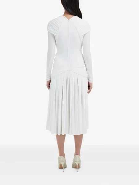Rochie maxi Ferragamo lungă de costum alb