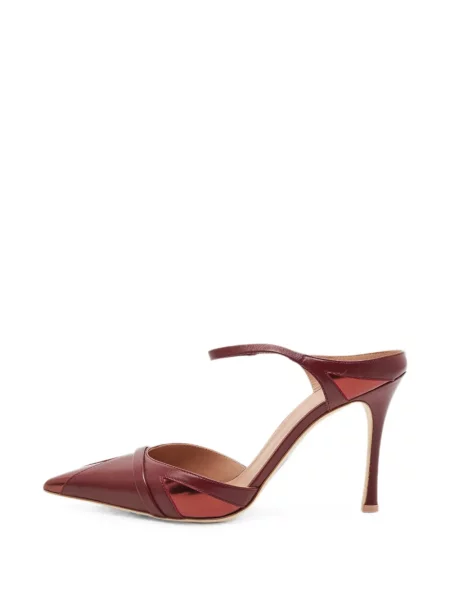 Papuci tip mules Malone Souliers din piele roșu