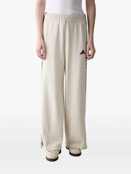 Pantaloni Adidas cu imagine cu model leopard alergare violet