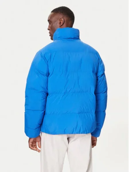 Péřová bunda Adidas Originals modrá