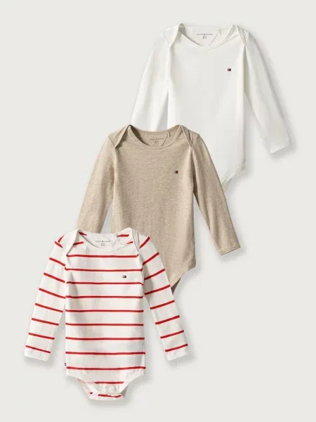 Tommy Hilfiger kombinezon za bebe od pamuka s elastanom bež