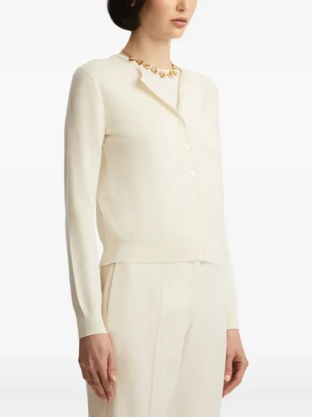Cardigan Oscar De La Renta alb