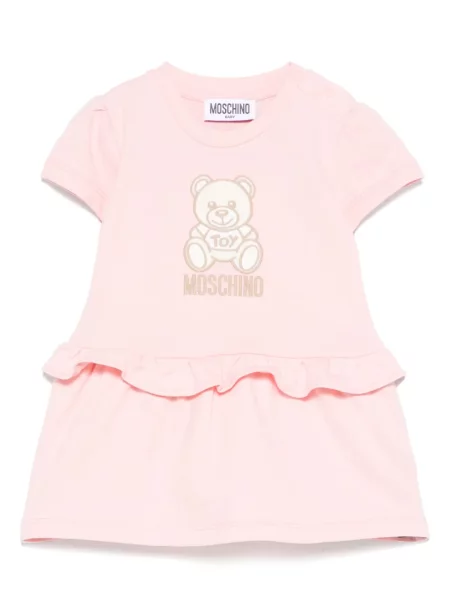 Sukienka dziecięca Moschino różowa
