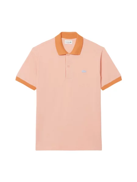 Koszulka polo Lacoste z krótkim rękawem różowa