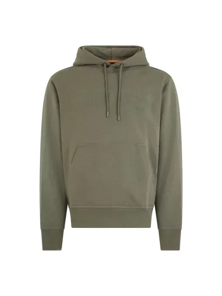 Bluza z kapturem Boss z kapturem zielona