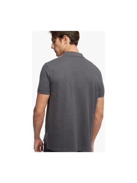 Koszulka polo Brooks Brothers z krótkim rękawem szara