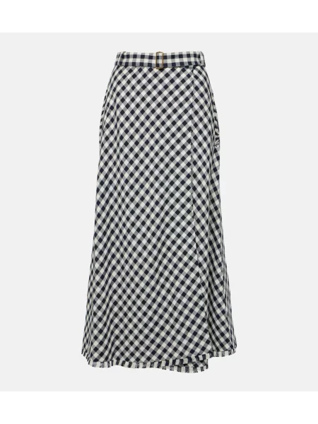 Fustă midi Etro din jacard până la genunchi negru