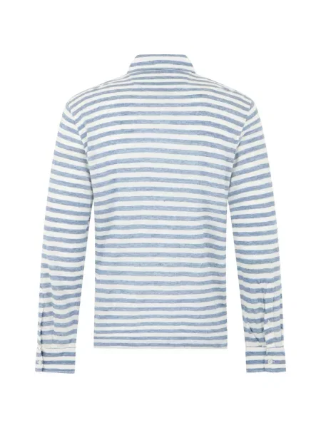 Lung tricou polo Fedeli albastru